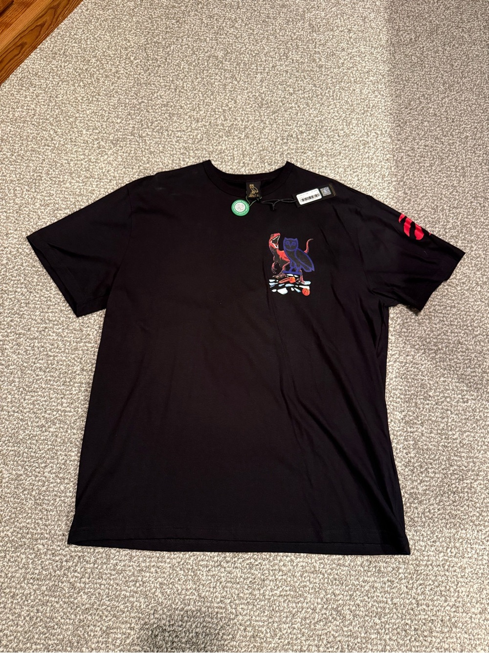 OVO Jurassic Park Toronto Raptors Shattered Backboard Shirt NWT Authentic